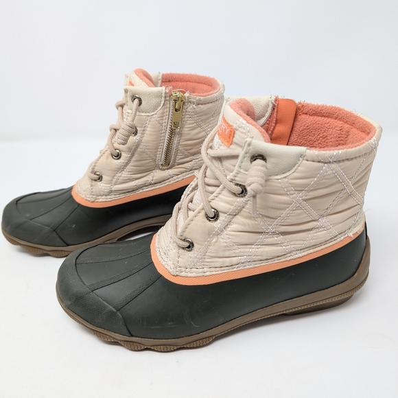 Women's Sperry Syren Gulf Duck Boot- Taupe/ Beige Angora Size 7.5 STS86880 - Picture 3 of 8